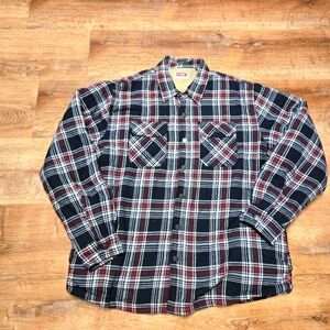 Vintage Wrangler  Extra Large Mens Fleece Lined Flannel Sweatshirt